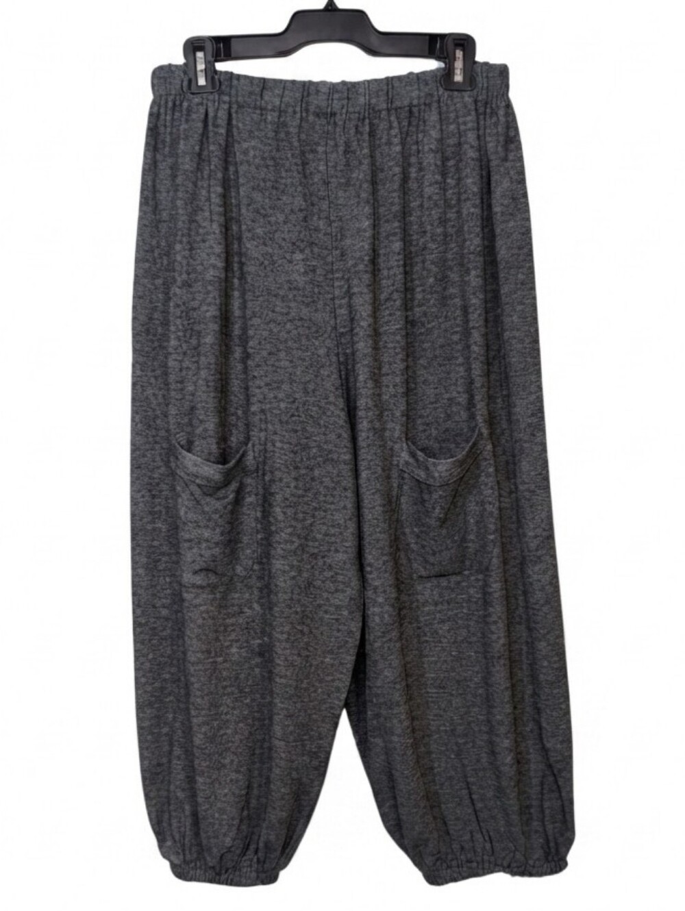 Red Coral TSC Charcoal Grey Harem Jogger Pants Size Medium Cozy Lounge Cropped